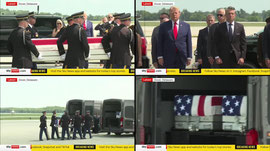 Trump attends dignified transfer of US service members killed in the Middle East