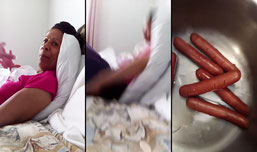it's too hot in here hot dogs dipped in sauce