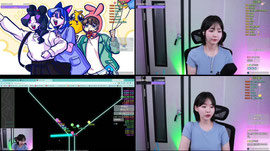 [와빌리지,몽루]  꾸미고 나오기3일차/노래한곡 100개!~