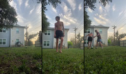 Playing soccer give us tricks