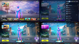 Playing fortnite.