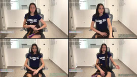 chica con perro lesionado 💗