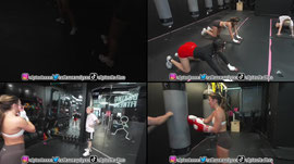 TAKING MY FIRST BOXING CLASS WITH SAGE😯
