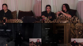 cuddling and playing RE