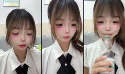 你又在偷看