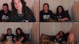 cuddling and playing RE