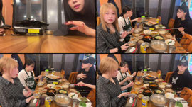 [수니그룹] 쥬니 예옹 밥 먹고 힘내서 연습하자
