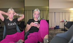 Sydney is live and at hotel after concert!