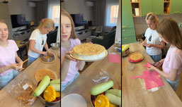 Cooking with my mom