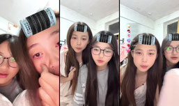 刘海卷姐妹
