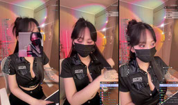 누나 검스 신었다🖤 경찰룩👮🏻🚓