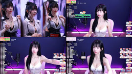 가터벨트를 곁들인 엉덩이