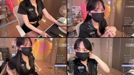 누나 커스 신었다🖤 경찰룩👮🏻🚓