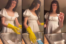 Cleaning.