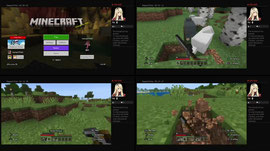 Playing Minecraft
