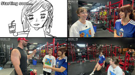 Leg day/ getting ready for Sunnys Bday w/ @mole after