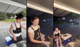 大漂亮阜阳卷馍在宝华出摊了