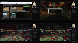 Playing Minecraft