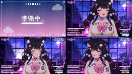🩵ASMR🩵Ear Licking🩷右手が止まらない🩷シコシコ足裏パンストと耳舐め💕【黒月かなせ/Vtuber】