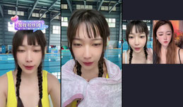台湾妹子在泳池