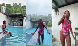 🇵🇭Bulacan home town Swim with me chill with the Rain