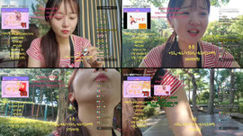 폭염주의 패딩운동여캠🌸50개리액션,운동