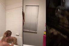 Puppy a bath