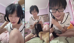 莓莓奶兔正在无美颜直播化妆