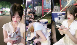 余姚富巷摆摊卖手打柠檬茶冰豆花