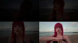 secret cosplay beach stream