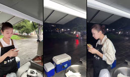 大漂亮阜阳卷馍在宝华出摊了