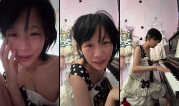 莓莓奶兔正在无美颜直播化妆