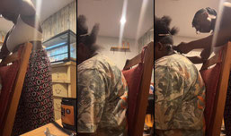 Doing my sis hairr!