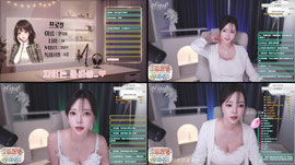 방송 4일차..떨려서 가슴이 커졌..K컵