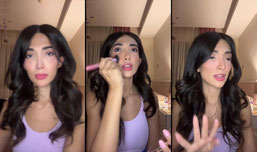 Getting ready for a photo shoot