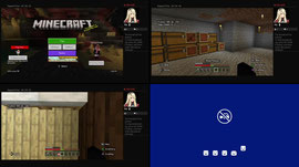 Playing Minecraft