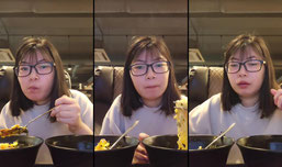 신입여캠 pc방 먹방