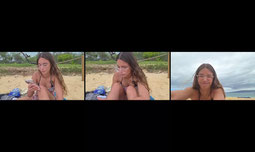 at beach!!!