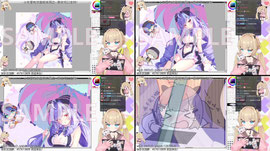 27岁离职美术女工激情画稿