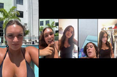 pool day and battles💞