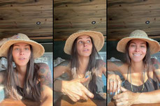 In the van