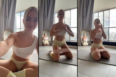 Birthday yoga time