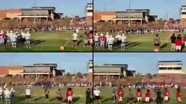 Football Scrimmage at Luther