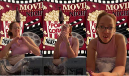 Movie night 🎥 reaction to a movie 🍿