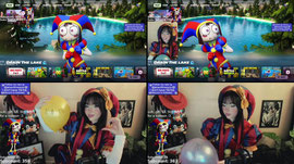 pomni cosplay <3 new fn season!! sub/gift/$5/500bits for a balloon :3 new wheel of urf!