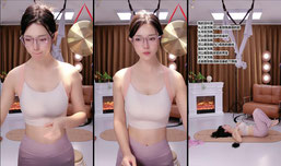 素颜练会瑜伽