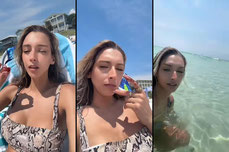 @ the beach