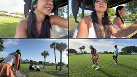 9 holes with @itsdesirede