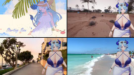 🌊 ♡ Beach walking date with you!  ♡  🌊 !patreon