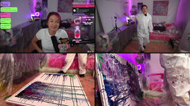 FR/QUÉBEC/EN —> 🌸SPÉCIAL LIVE PEINTURE!!!! Je fais de l'art abstrait ☀️  !7030 !horaire